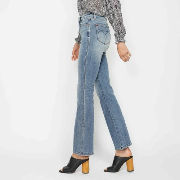 NWT Judy Blue PLUS + REG Size High Rise Tummy Control Bootcut Jeans - Picture 4 of 7